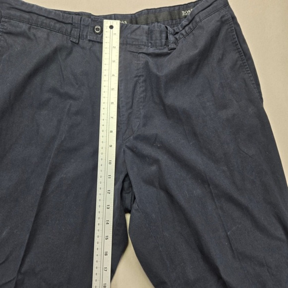 Hugo Boss Pants Speaker Dress Chinos Stretch Cotton Blue Mens Size 52 Big & Tall - Picture 8 of 9